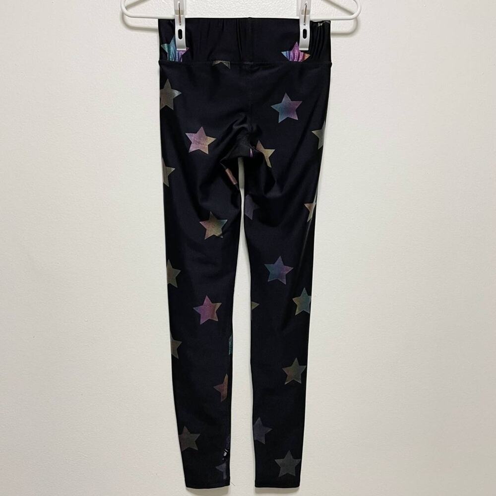 Terez Rainbow Black Tonal Star Foil UpLift Leggings